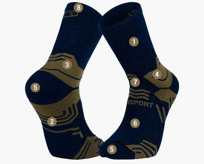 TREK GR Blue/kaki sock